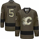 Glued Calgary Flames #5 Mark Giordano Green Salute to Service NHL Jersey,baseball caps,new era cap wholesale,wholesale hats